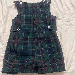 Plaid Kids Overalls vintage